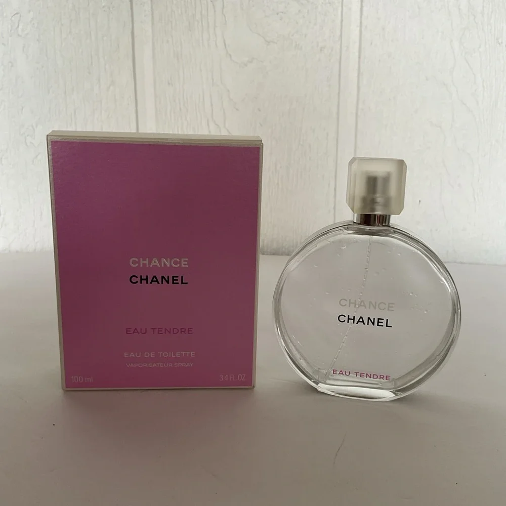 EMPTY CHANEL Chance Eau de Toilette Bottle and Box 3.4 ounce